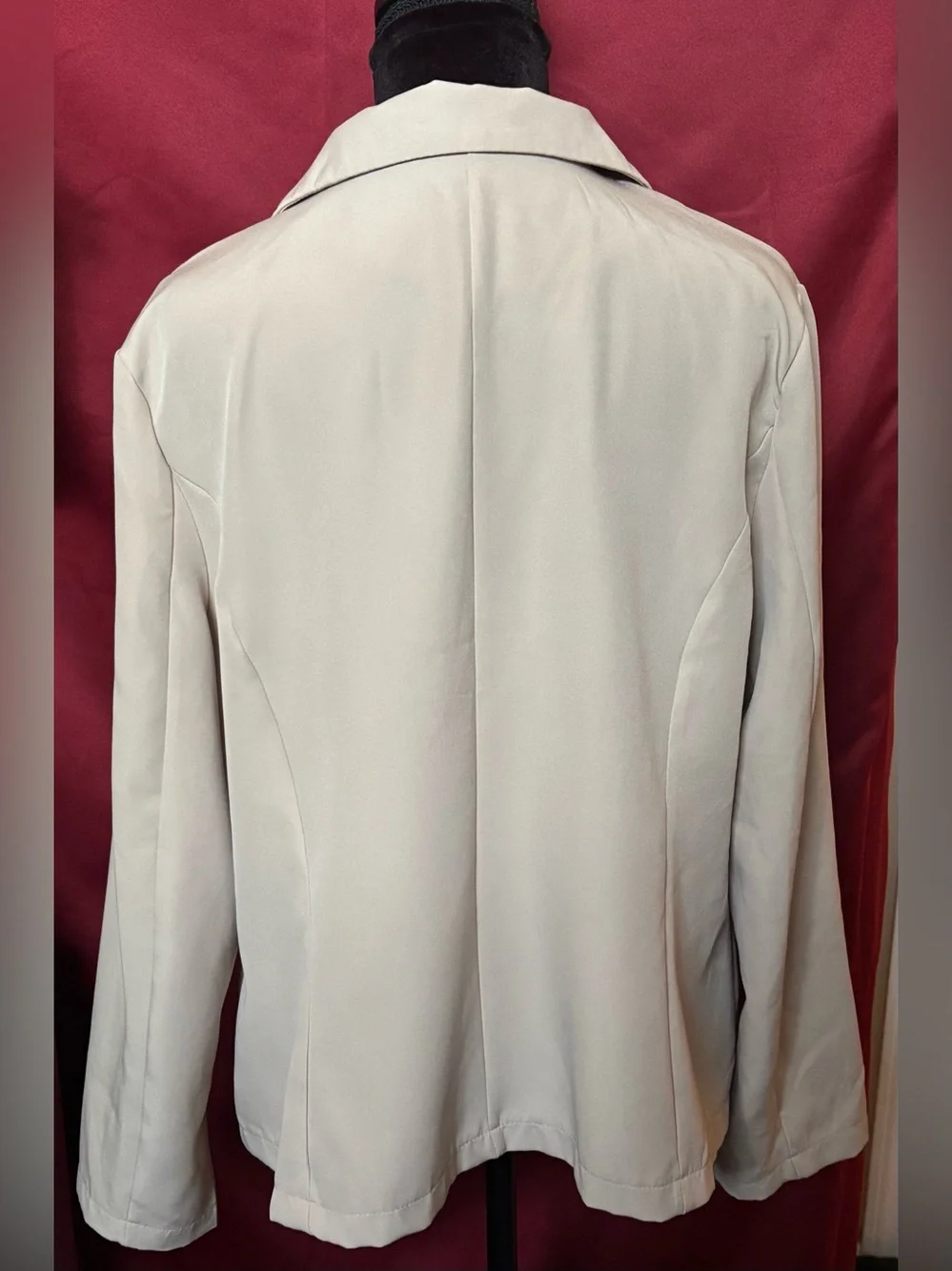 Classic Women's Light Beige Blazer Jacket